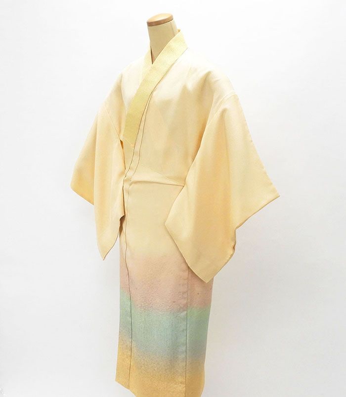 長襦袢 未着用美品 正絹 ぼかし模様 身丈133cm 裄丈69.5cm 絵羽長襦袢 未使用 新古品 着物 i4008