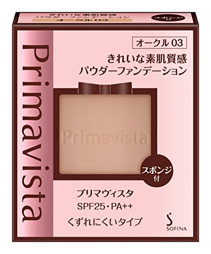 プリマヴィスタ きれいな素肌質感パウダーファンデーション[メーカー生産終了品] オークル03 SPF25 PA++ 9グラム (x 1)