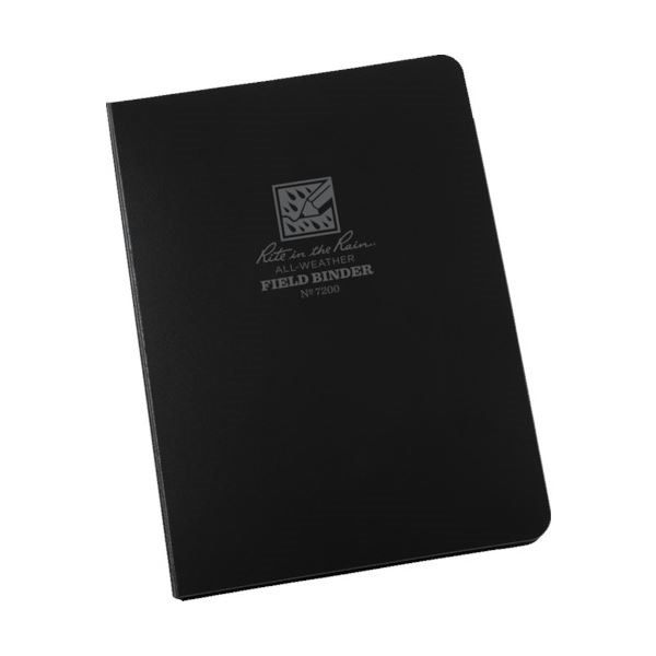 （まとめ）ライトインザレイン リングバインダーキャパシティー ブラック 7200 1個 [x3]