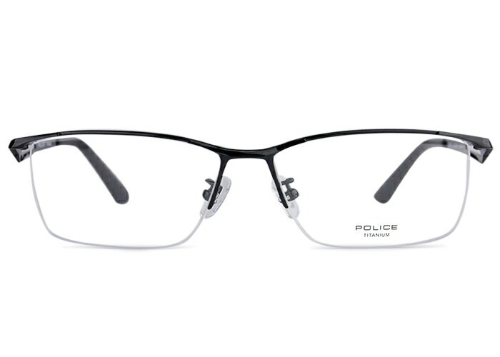 ポリス POLICE vple71j c.0530 ブラック 大きい チタン ナイロール メガネ めがね 眼鏡