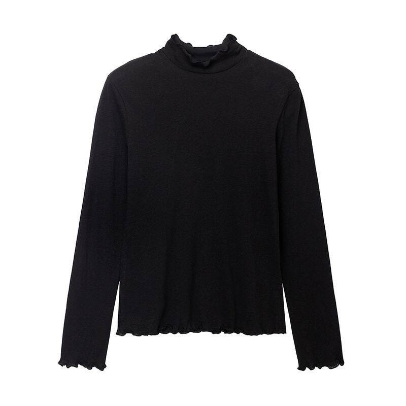 Nau W エアーリーハイネックTシャツ ブラック 496391