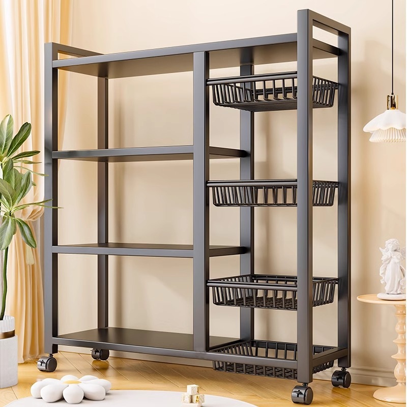 ストレージラック床床スタンドマルチファンクションキッチンストレージラックスナックラック壁統合ストレージラックマルチレイヤースーパーマーケットシェルフ 8,485円