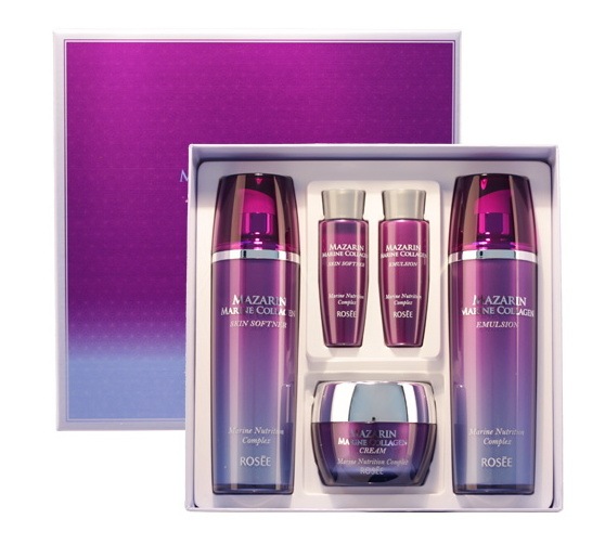 ロゼ Korean お得 Cosmetics Rosee Mazarin Marine 3pc Set Gift Collagen