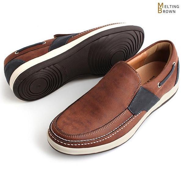 メンズコンビスニーカー メンズスリッポン ボートシューズ WDK01