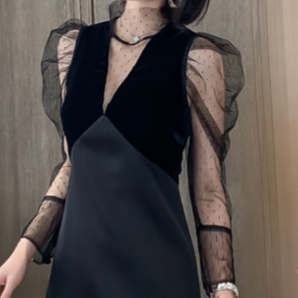 タイトワンピース ブラック ワンピース 膝丈 ひざ丈 スリム 細身 ストレート スマート かわいい