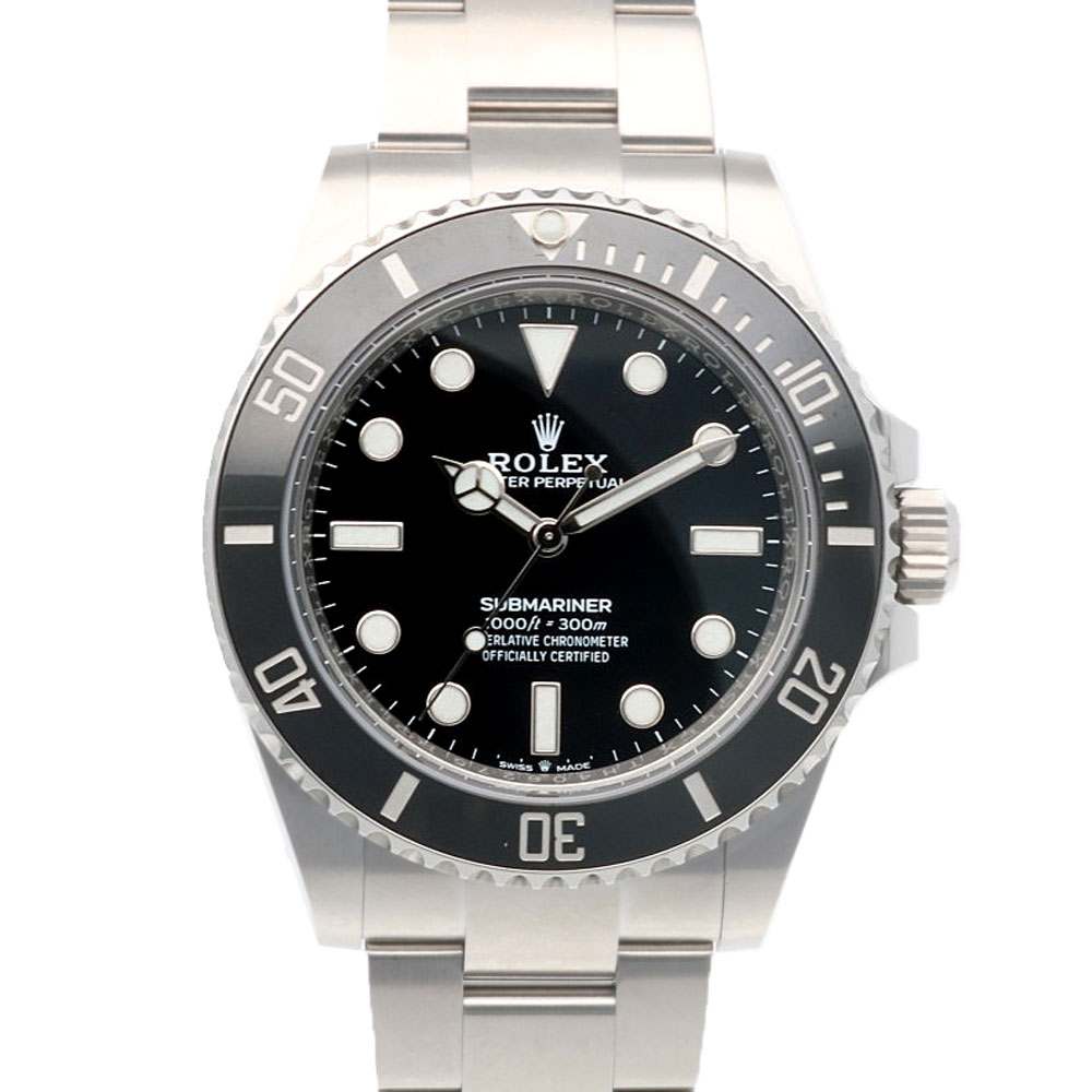 ロレックス サブマリーナ オイスターパーペチュアル 腕時計 ステンレススチール 124060 自動巻き 1年保証 ROLEX 中古 美品
