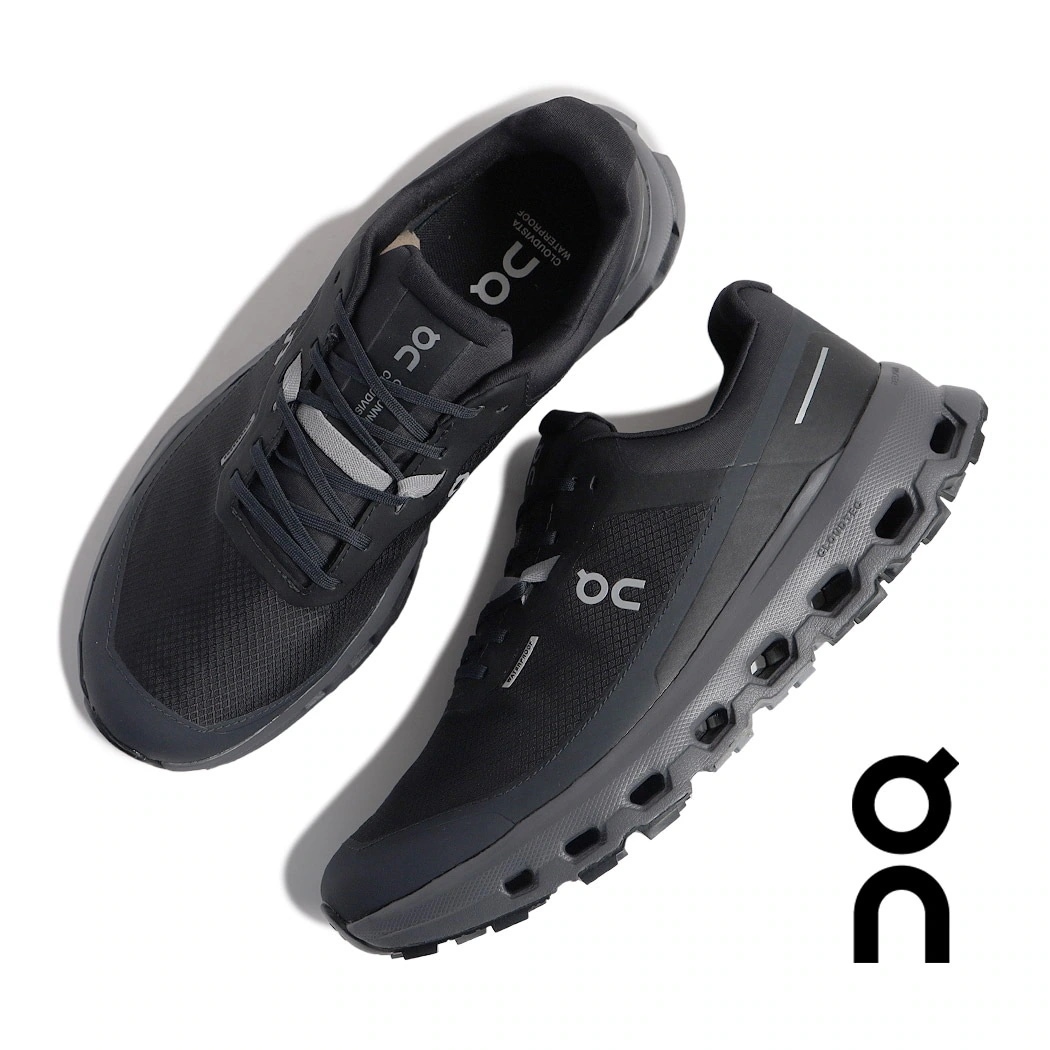 On オン クラウドビスタ 2 ウォータープルーフ スニーカー CLOUDVISTA 2 WATERPROOF BLACK/ECLIPSE ( ブラック 黒 メンズ レディース 厚底 3ME30140