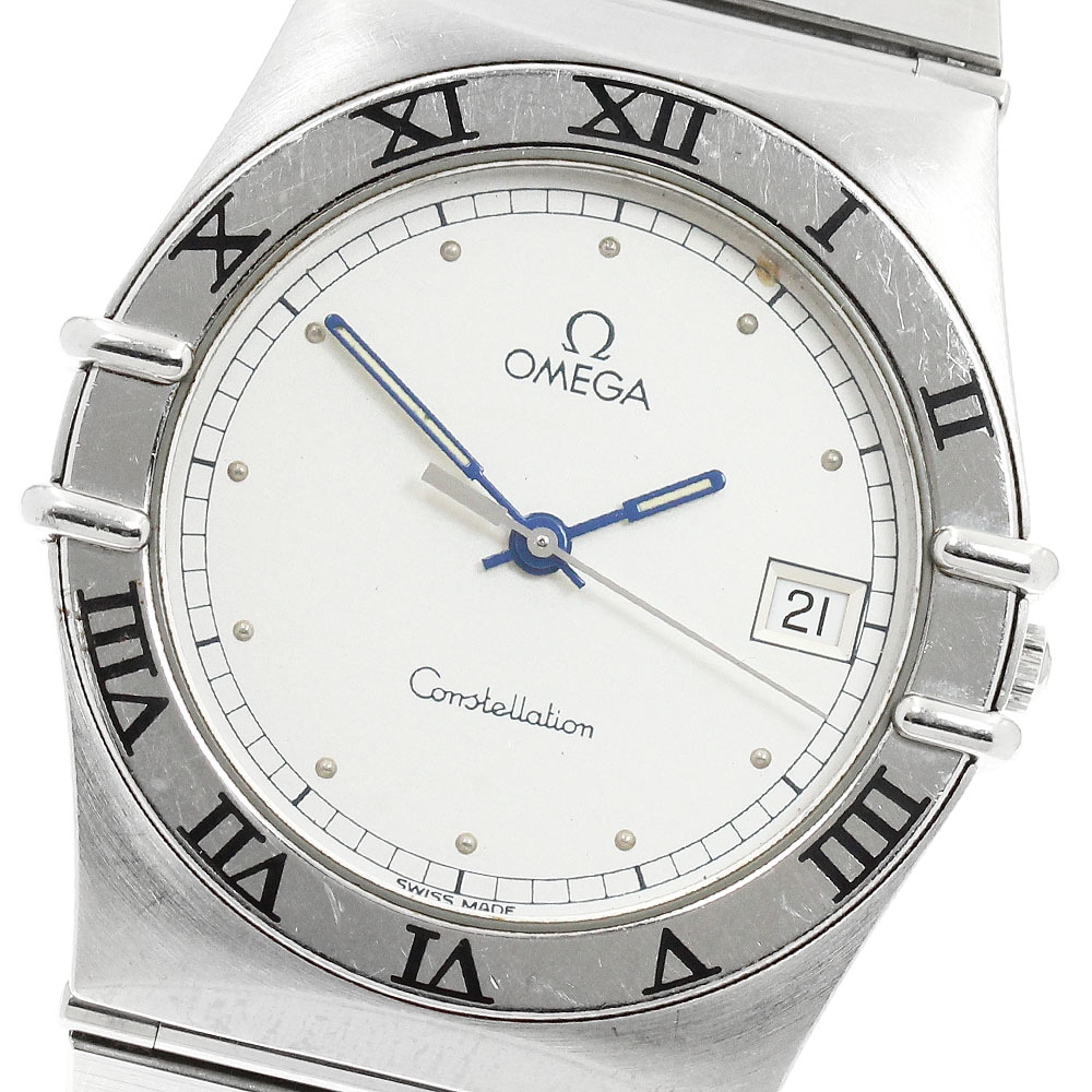 オメガ OMEGA コンステレーション デイト フラットベゼル クォーツ メンズ _959648【中古】