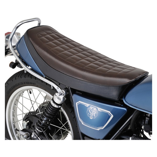 D24475 ノスタルジックシート SR400(80-21) ノーマルタンク専用 ブラック/ブラウン