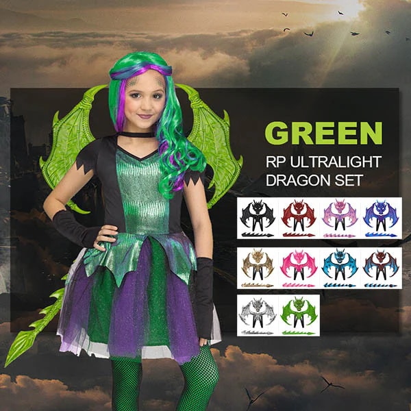 ハロウィン コスプレ 仮装 ドラゴンの翼 3点セット 仮面 翼 尻尾 ハロウィーン 子供サイズ 仮装用品 ウイング 演劇 歓迎会 簡単 変身コスプレドラゴン 恐竜 衣装 ウイング