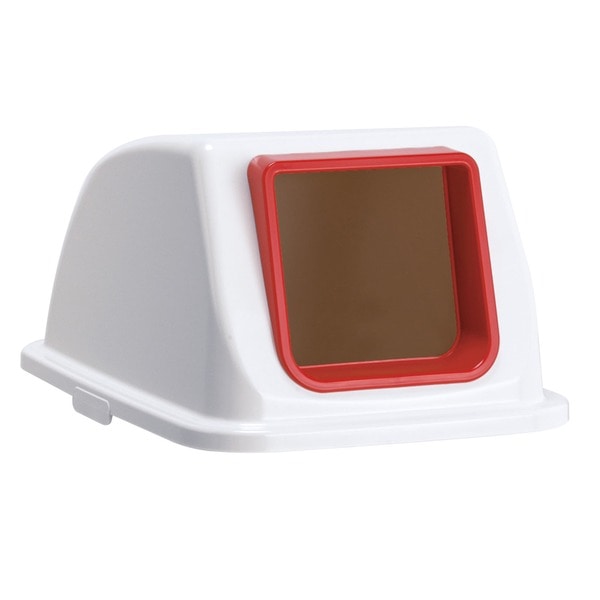 エコ分別カラーペール W90 フタ 赤 オープン もえるゴミ （本体別売り）