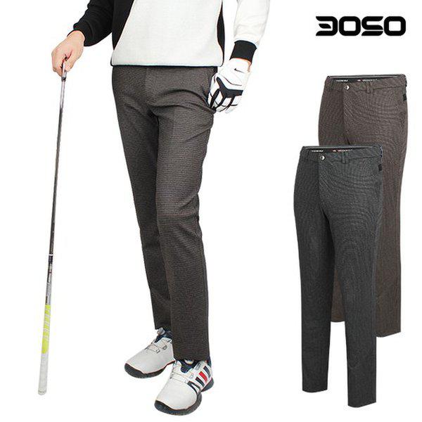 [] ゴルフウェア 男性 高級型 小さなチェック ゴルフパンツ/WFGC