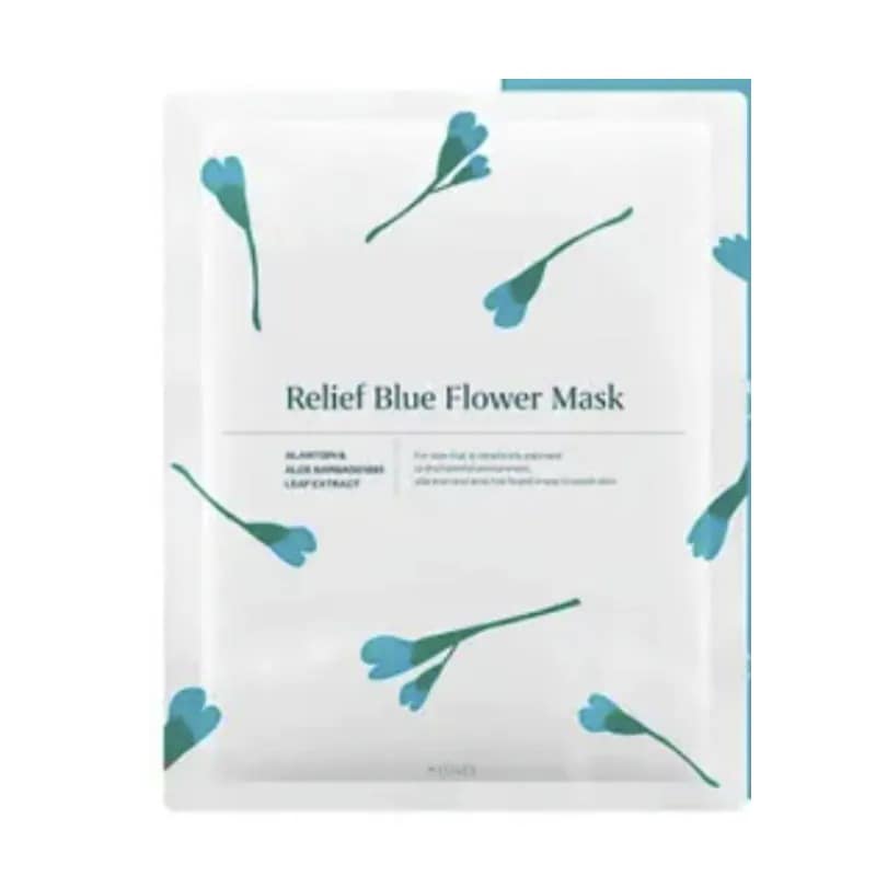 リリーフブルーフラワーフェイスマスクパック 10枚
