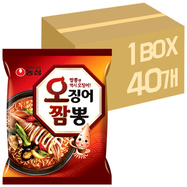 農心いかちゃんぽん×40個/ラーメン袋 ラーメン 送料無料