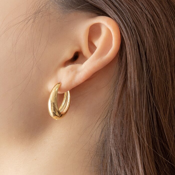 ROUND DROP RING-B 3色 おしゃれ イヤリング アイドル愛用ブランド 韓国人気 韓国ファッション