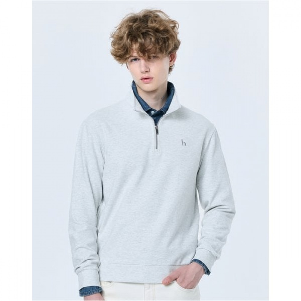 [25SS] オートミール 組み感 ハーフジップ スウェット HZTS5A103OW