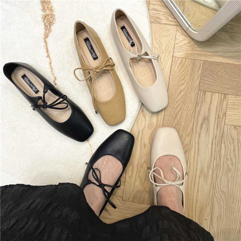 おしゃれ お洒落 人気 安い 激安 お得 靴 シューズ バレエシューズ フラット シューズ フラット パンプス ぺたんこ リボン 歩きやすい きれいめ 疲れない 足に優しい lsho0338