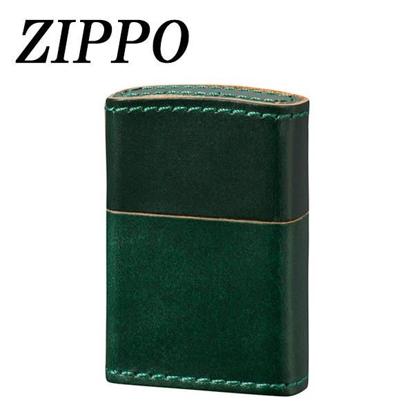 ZIPPO 革巻 ブライドルレザー グリーン