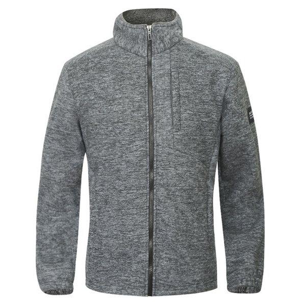 シンプルな切り替えラインのウールフリースボア裏地フリースジャケットジャンパー作業服