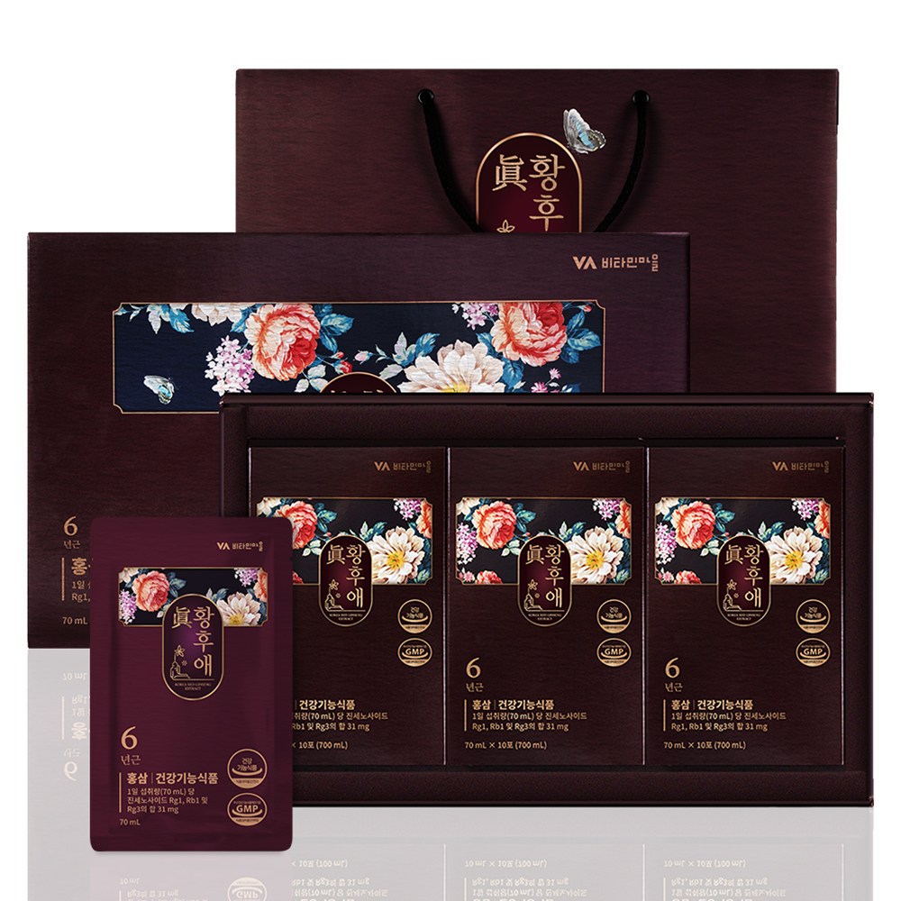 ビタミン村皇后エジン紅参30p+ショッピングバッグ