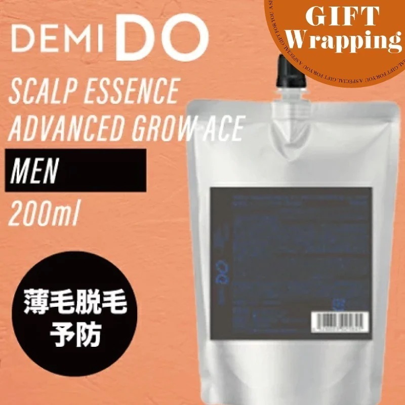 【GIFT】ドゥ スカルプエッセンス アドバンストグロウ エース【MEN】 200ml 【ラッピング込み】( DEMI 美容 ヘアケア スカルプ 補修 保湿 )