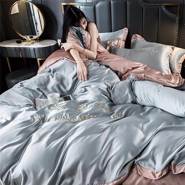 布団カバー 3点/4点セット 掛け布団カバー 敷き布団カバー 枕カバー レーヨン ベッド用 マットレ