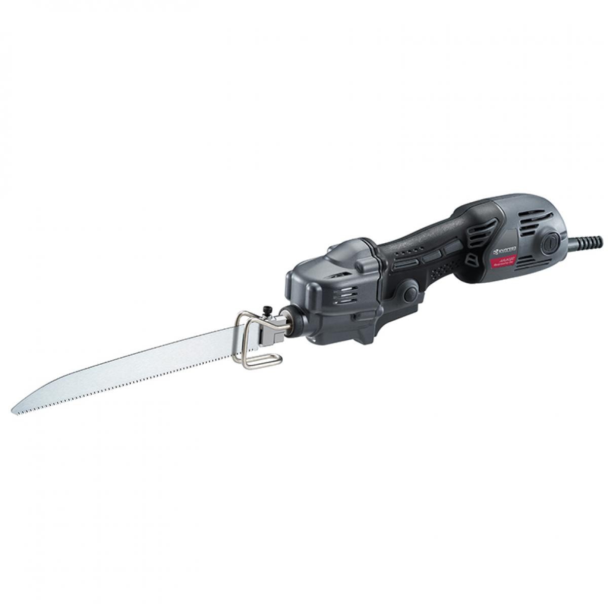 京セラ 旧リョービ 小型レシプロソー ARJK120KT ケース付き LEDライト付 長尺目立刃236mm 電動アシスト手ノコ