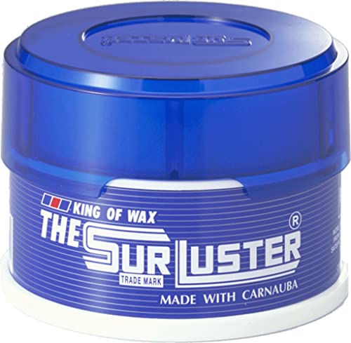 SurLuster(シュアラスター) ザ・シュアラスター 280g 固形ワックス 天然カルナバ蝋 艶 スポンジ付き ツヤ 光沢 保護 自動車 全