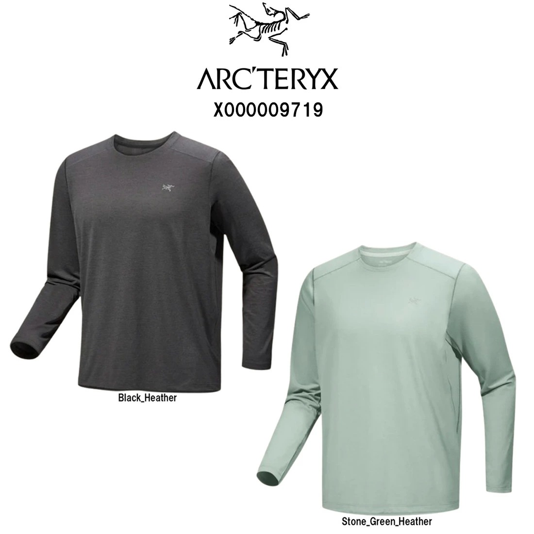ARC TERYX Tシャツ 長袖 コーマック クルーネック レギュラーフィット ロングスリーブ メンズ 男性 X000009719