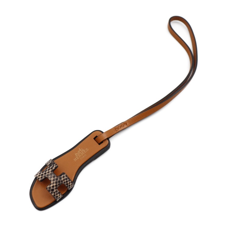 新品未使用展示品 HERMES エルメス その他小物 080149CA ORAN NANO オラン ナノ リザード ヴォーバトラー バッシュハンター オンブレ ナチュラルサブレ ブラック サンダルモチ