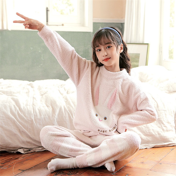韓国ファッション 女の子 ホームウェア 秋冬 暖かい パジャマ 数量限定 最安値挑戦 子供 大人気 カジュアル かわいい