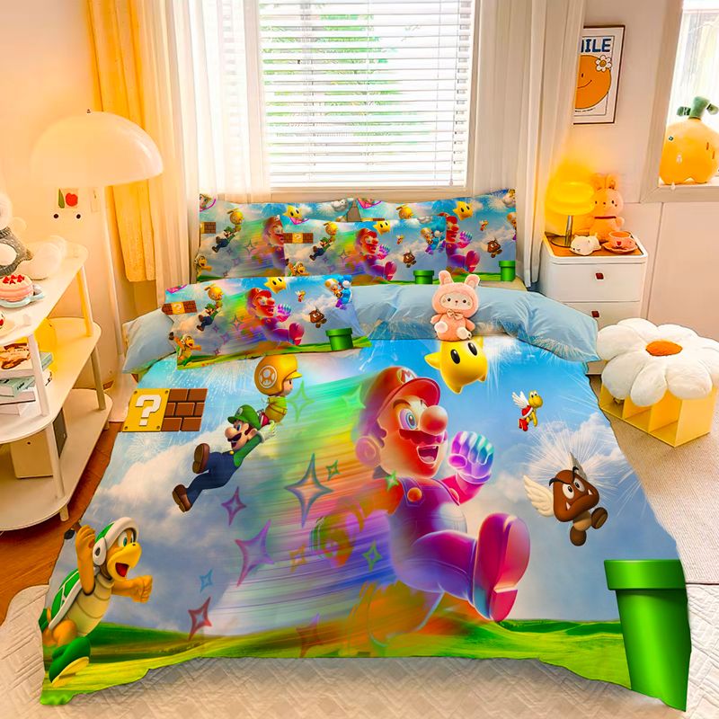 Qoo10] 【3日出荷】漫画ゲームスーパーマリオシー : 寝具・ベッド