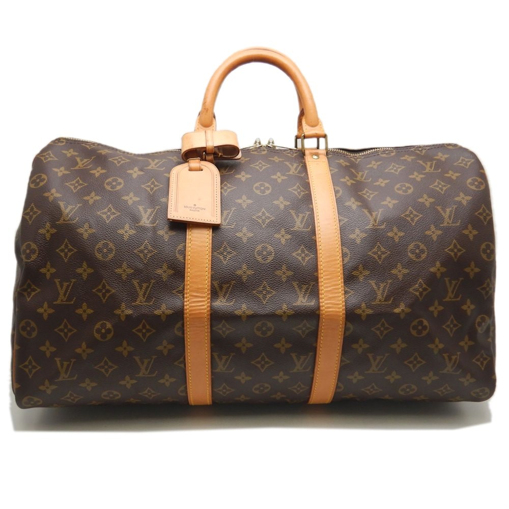 モノグラム キーポル50 M41426 ボストンバッグ ブラウン/252600【中古】