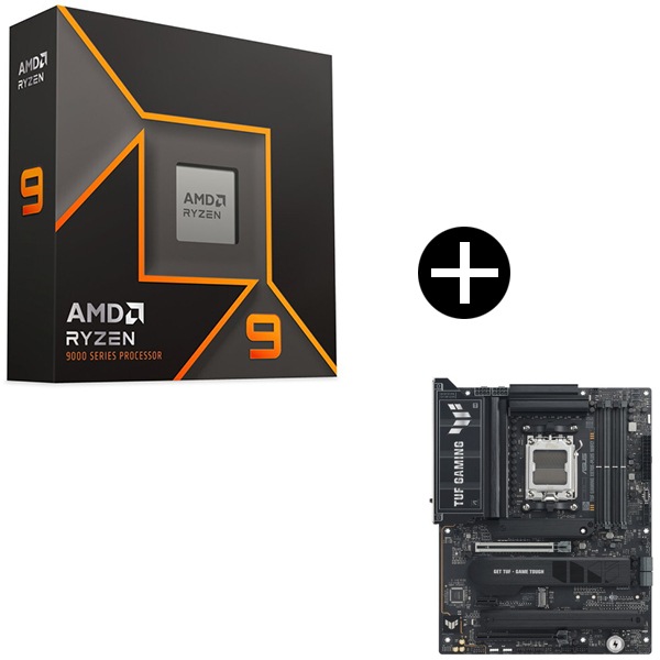 Ryzen 9 9950X W/O Cooler WOF (16C/32T4.3GHz170W) CPU + ASUS TUF GAMING X870E-PLUS WIFI7 マザーボード セット