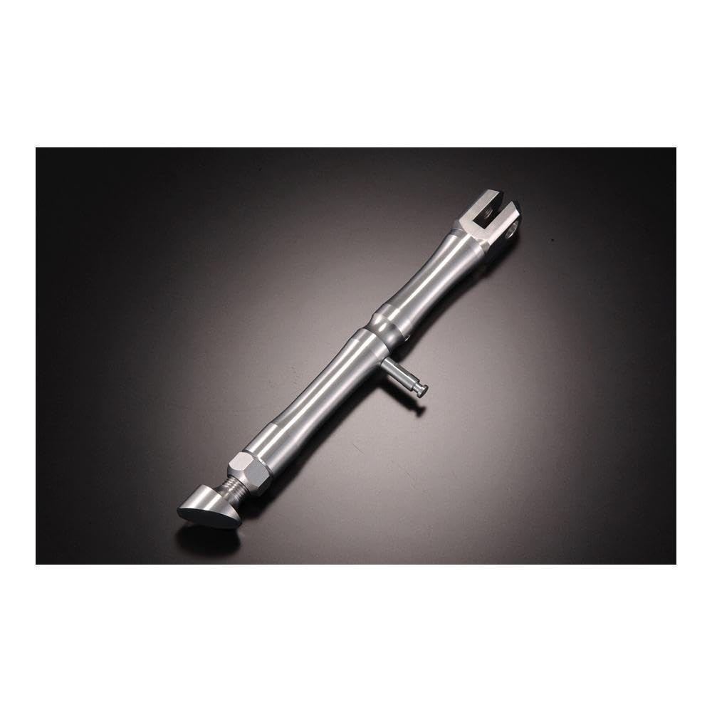 Gクラフト(Gcraft) サイドスタンド アルミアジャストスタンド ロング 235mm-285mm シルバー モンキー等 32037
