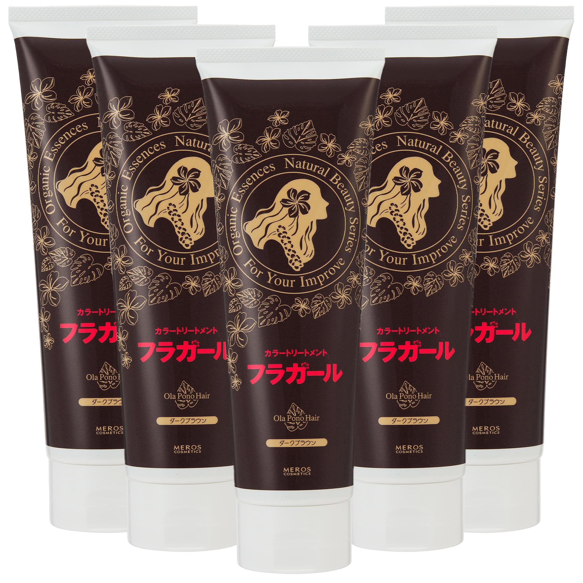 フラガールカラートリートメント ダークブラウン【同色5本セット】ノンジアミン ノンシリコン ノンパラベン ノンアルコール 白髪染め 無添加 8,534円