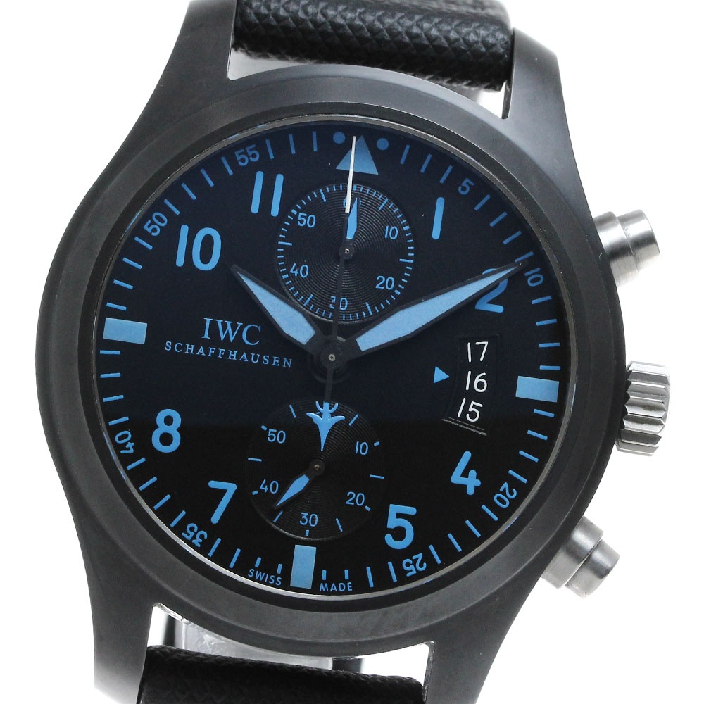 IWC IWC SCHAFFHAUSEN IW388003 パイロットウォッチ トップガン ミラマー クロノグラフ 自動巻き メンズ _808644【中古】