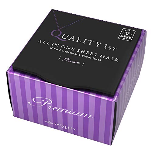 クオリティファースト(Quality 1st) オールインワンシートマスク プレミアムEX 20枚 フェイスマスク 20シート (x 1)