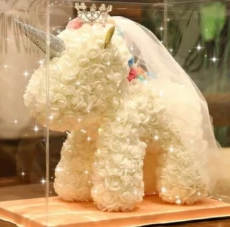 【人気商品超目玉】ソープ花卉 造花 プリザーブド花卉 バラ お花 一角獣 プレゼント 母の日 お祝い 誕生祝 バレンタインデーデー 敬老の日 開店祝い 結婚 お見舞い 感謝 女性 人気 枯れない花 7,080円