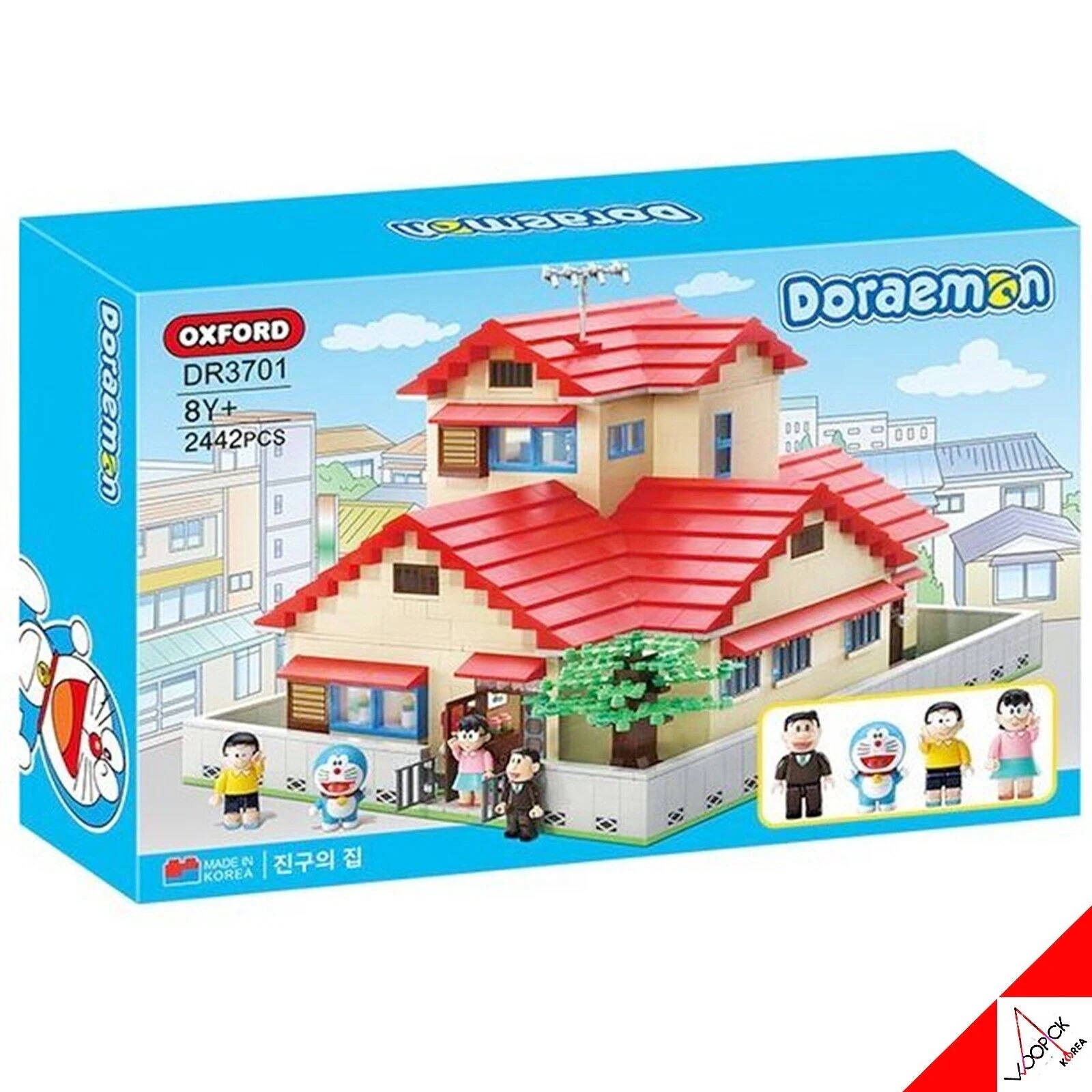 超人気オックスフォード/2024/ドラえもん/野比のび太//ブリック/ブロック/DR3701/2442PCS/正品/Doraemon/MadeInKorea