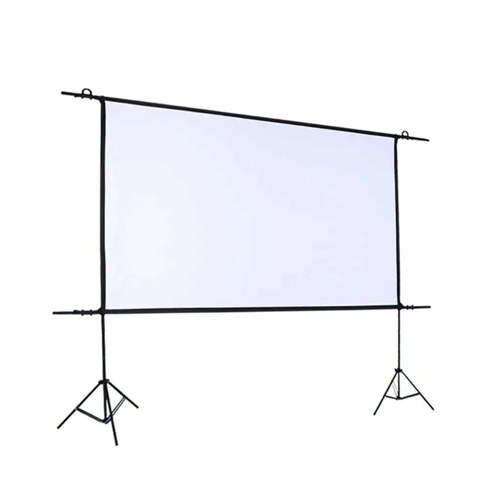 即納あり72インチ プロジェクター スクリーン 自立式 スクリーン スタンド付き 三脚 壁掛け ホームシアター 組み立て式 折りたたみ式 投影用 ビジネス会議 教室 屋内 屋外 兼用 DLP-72 8,011円
