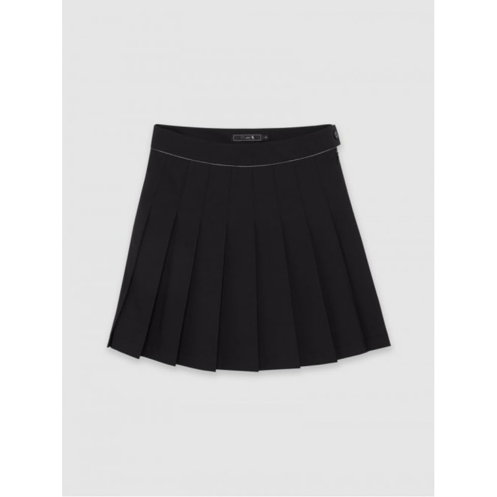 PIRETTI ルカベーシックプリーツキュロット W_ブラック