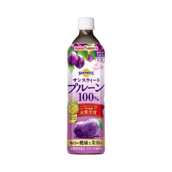ポッカ サンスウィートプルーン100% 900ml x12 メーカー直送