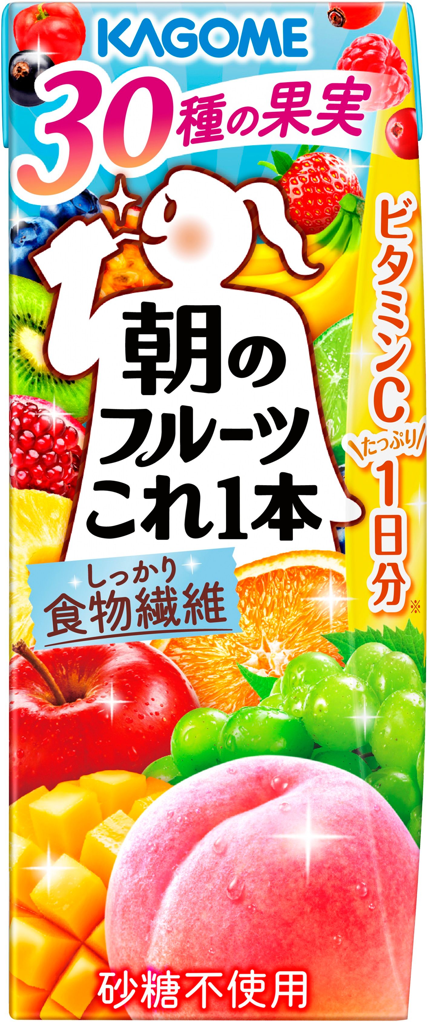 【送料無料】カゴメ 朝のフルーツこれ一本 200ml4ケース/96本