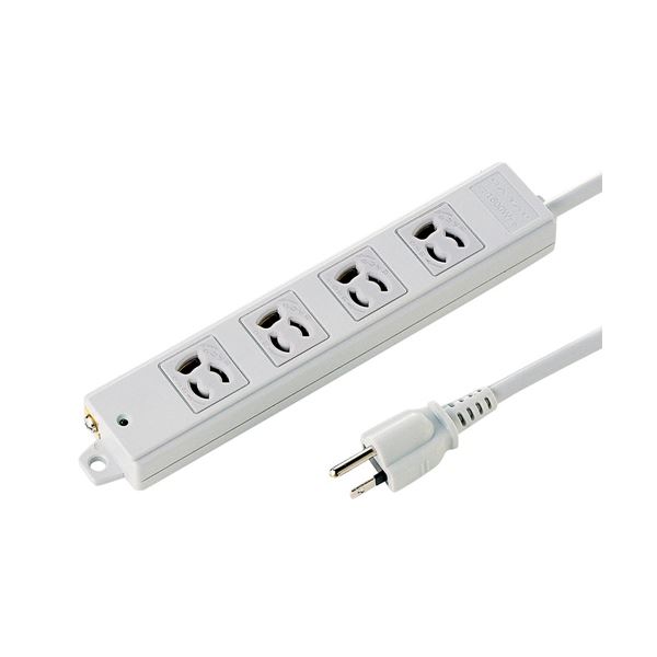 (5個セット) サンワサプライ 工事物件タップ TAP-KS4-1X5
