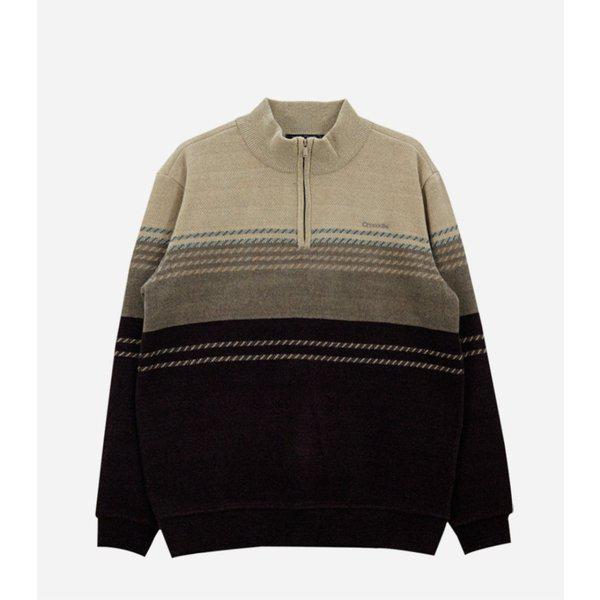 シェニールパターンハーフジップアップギモニットCDAABKW4361820_IC