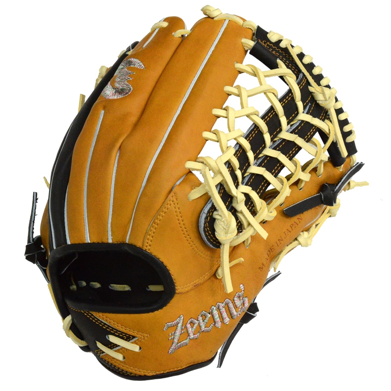 ジームス Zeems 限定 軟式グラブ 三方親 外野手用 Zeems型ロゴ 野球 軟式 グローブ グラブ 一般 24AW(KG-24ZGBN-ZEEMS-SI)