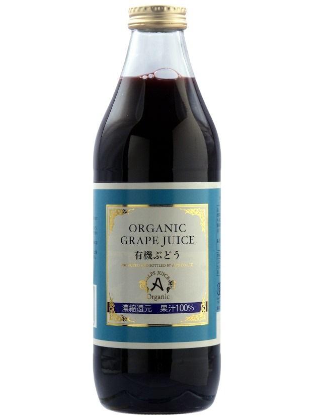 【送料無料】 アルプス オーガニックグレープジュース100 1000ml×2ケース/12本