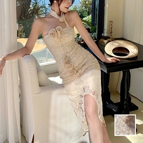 リゾートワンピース リゾートワンピ ひざ丈 沖縄 ハワイ グアム 韓国 ファッション レディース 春 夏 パーティー お呼ばれ コーデ セクシー 20代 30代 40代 50代 2025 アシ 6,435円