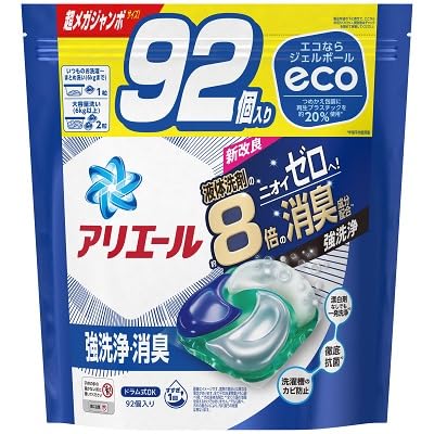 P&Gアリエール ジェルボール 4D つめかえ用 超メガジャンボサイズ 92個入